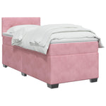 Boxspring ágy matraccal és LED-del Rózsaszín 90 x 200 cm 3