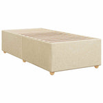Boxspring ágy matraccal Krémszínű 90 x 200 cm Szövet 6