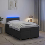 Boxspring ágy matraccal Sötétszürke 120 x 190 cm Szövet 4