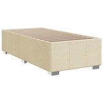 Boxspring ágy matraccal Krémszínű 90 x 200 cm Szövet 6