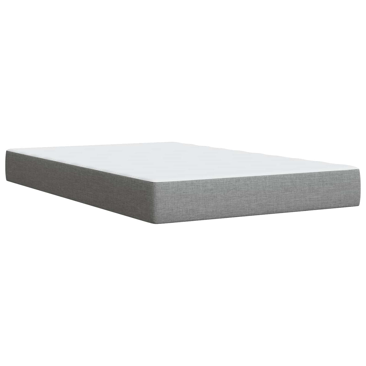 Boxspring ágy matraccal Világosszürke 120 x 190 cm Szövet 7