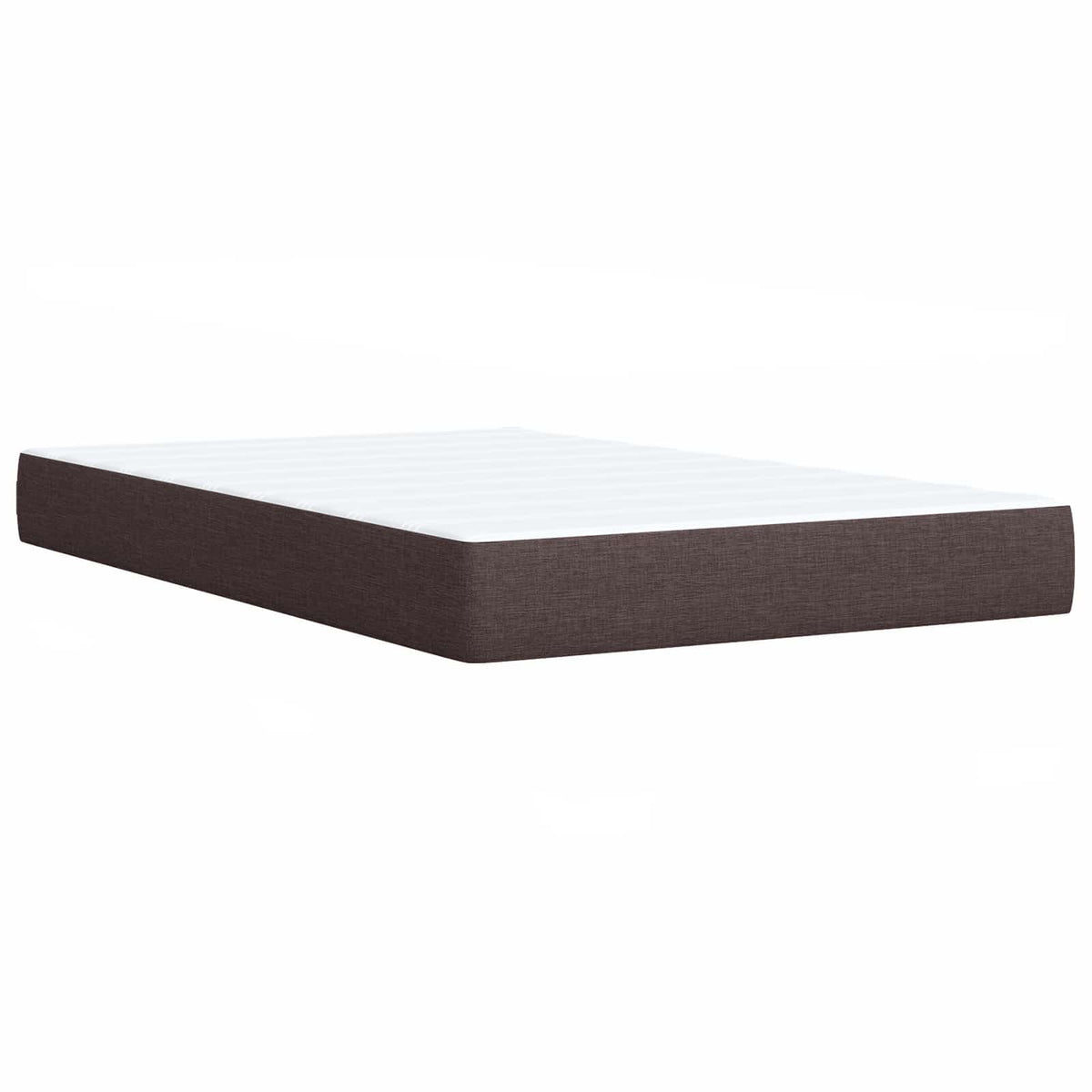 Boxspring ágy matraccal Sötét Barna 120 x 190 cm Szövet 7