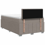 Boxspring ágy matraccal Tópszínű 120 x 200 cm Szövet 10