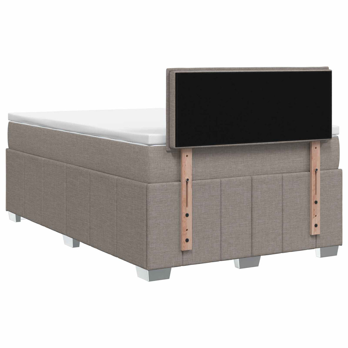 Boxspring ágy matraccal Tópszínű 120 x 200 cm Szövet 10