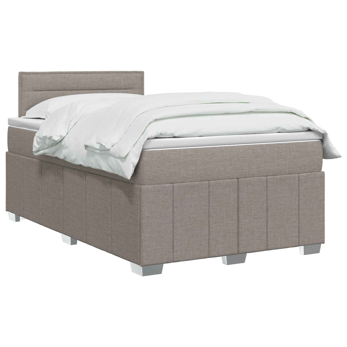 Boxspring ágy matraccal Tópszínű 120 x 200 cm Szövet 3