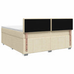 Boxspring ágy matraccal Krémszínű 140 x 200 cm Szövet 9