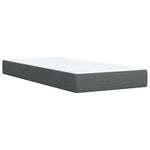 Boxspring ágy matraccal Sötétszürke 100 x 200 cm Szövet 7