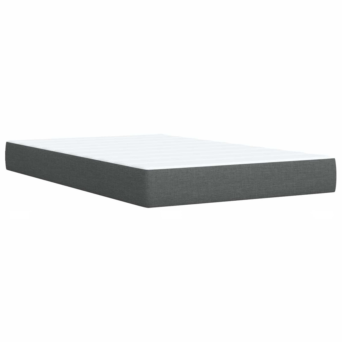 Boxspring ágy matraccal Sötétszürke 120 x 190 cm Szövet 7