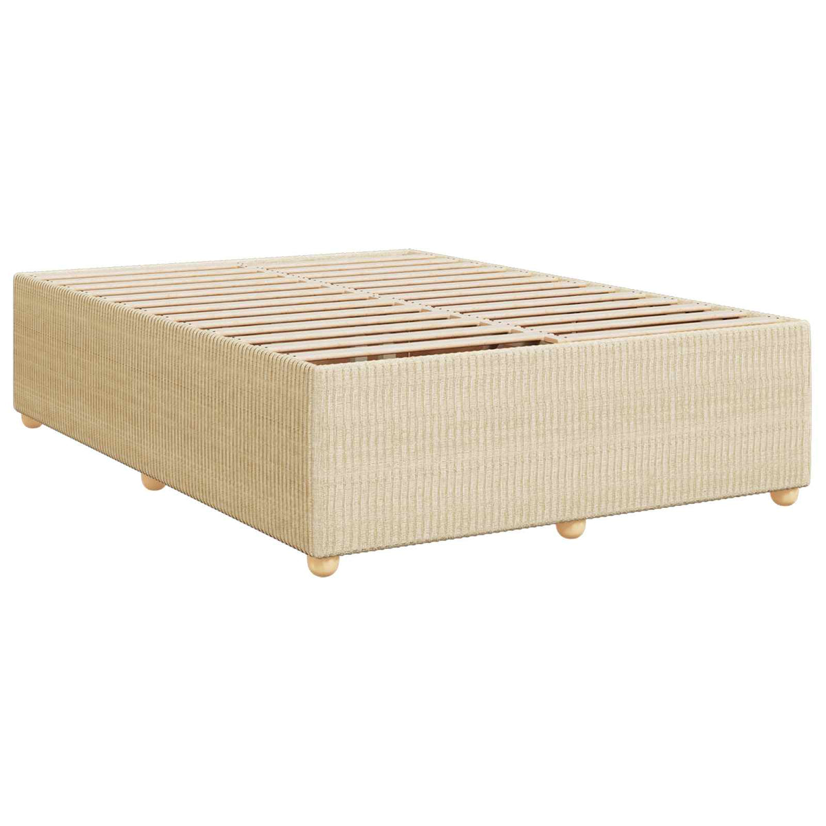 Boxspring ágy matraccal Krémszínű 140 x 200 cm Szövet 6