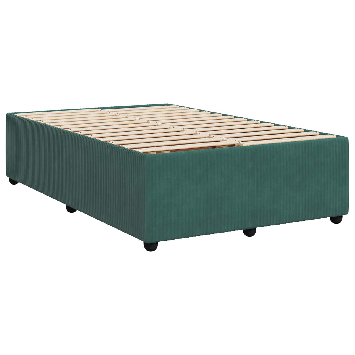 Boxspring ágy matraccal Sötétzöld 120 x 200 cm Bársony 6