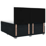 Boxspring ágy matraccal fejtámlával Fekete 200 x 200 cm Szövet 8