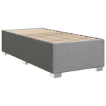 Boxspring ágy matraccal Világosszürke Egyszemélyes Szövet 5