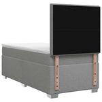Boxspring ágy matraccal Világosszürke Egyszemélyes Szövet 8