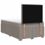 Boxspring ágy matraccal Tópszínű 120 x 200 cm Szövet 8