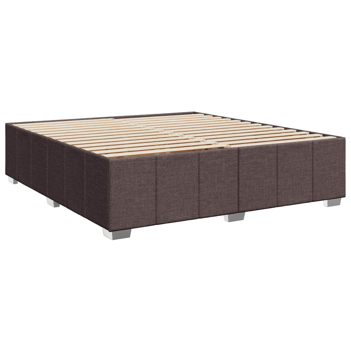 Boxspring ágy matraccal Sötét Barna 180 x 200 cm Szövet 5