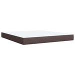 Boxspring ágy matraccal Sötét Barna 180 x 200 cm Szövet 6