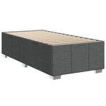 Boxspring ágy matraccal Sötétszürke Egyszemélyes Szövet 5