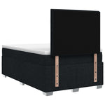 Boxspring ágy matraccal fejtámlával Fekete 120 x 200 cm Szövet 9