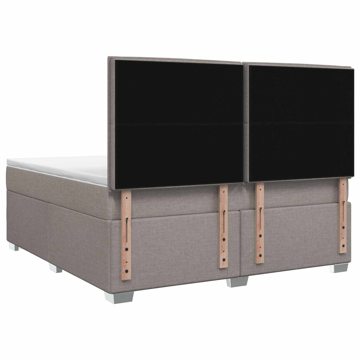 Boxspring ágy matraccal Tópszínű 160 x 200 cm Szövet 9