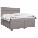 Boxspring ágy matraccal Tópszínű 160 x 200 cm Szövet 3