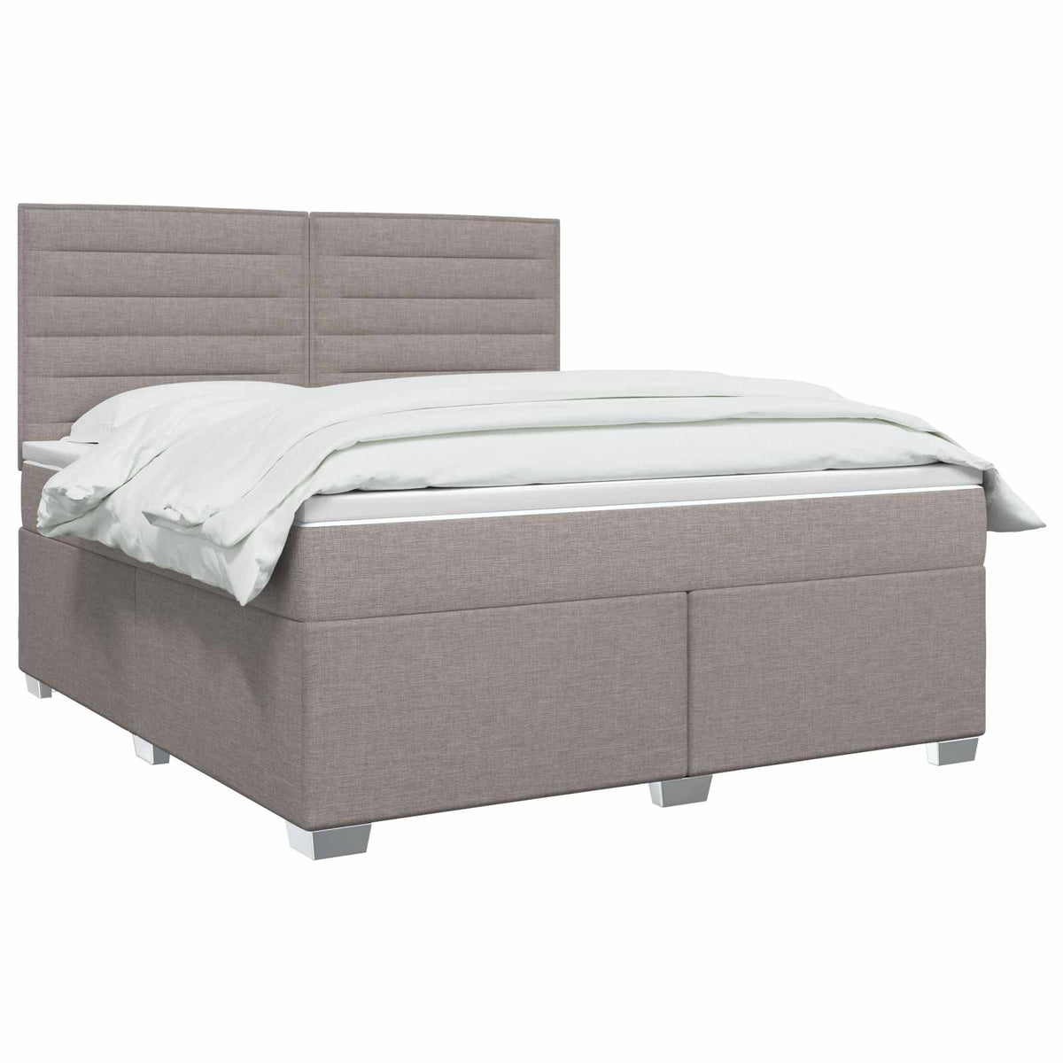 Boxspring ágy matraccal Tópszínű 160 x 200 cm Szövet 3