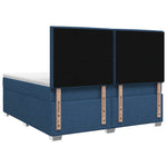 Boxspring ágy matraccal LED szalagokkal Kék 160 x 200 cm Szövet 9