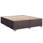 Boxspring ágy matraccal Sötét Barna 180 x 200 cm Szövet 6