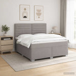 Boxspring ágy matraccal Tópszínű 160 x 200 cm Szövet 4
