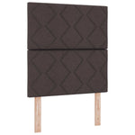 Boxspring ágy matraccal Sötét Barna 80 x 200 cm Szövet 5