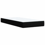 Boxspring ágy matraccal fejtámlával Fekete 100 x 200 cm Szövet 7