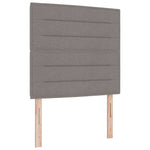 Boxspring ágy matraccal Tópszínű 100 x 200 cm Szövet 5