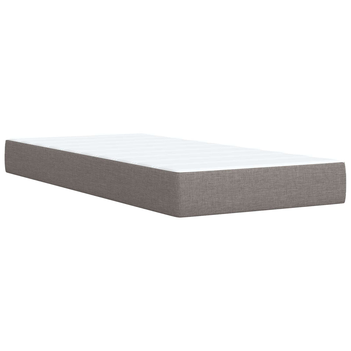 Boxspring ágy matraccal Tópszínű 100 x 200 cm Szövet 7