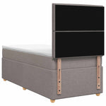 Boxspring ágy matraccal Tópszínű 100 x 200 cm Szövet 9