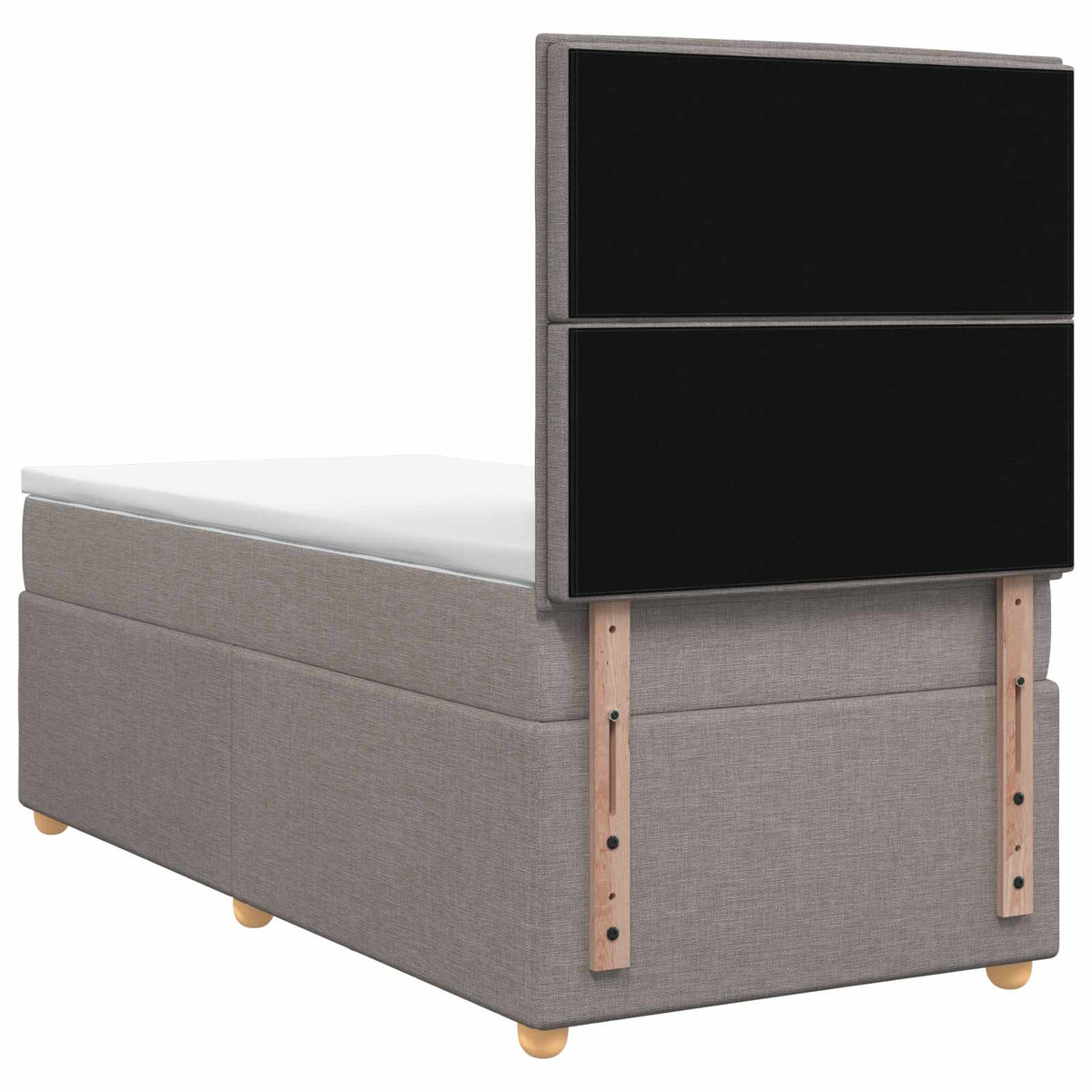 Boxspring ágy matraccal Tópszínű 100 x 200 cm Szövet 9