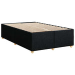 Boxspring ágy matraccal fejtámlával Fekete 120 x 190 cm Szövet 6