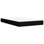 Boxspring ágy matraccal fejtámlával Fekete 120 x 190 cm Szövet 7