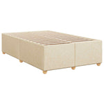 Boxspring ágy matraccal Krémszínű 120 x 200 cm Szövet 6