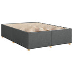 Boxspring ágy matraccal Sötétszürke 160 x 200 cm Szövet 6