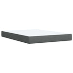 Boxspring ágy matraccal Sötétszürke 160 x 200 cm Szövet 7