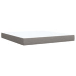 LED Boxspring Ágy Mattal Tópszínű 160 x 200 cm Szövet 7