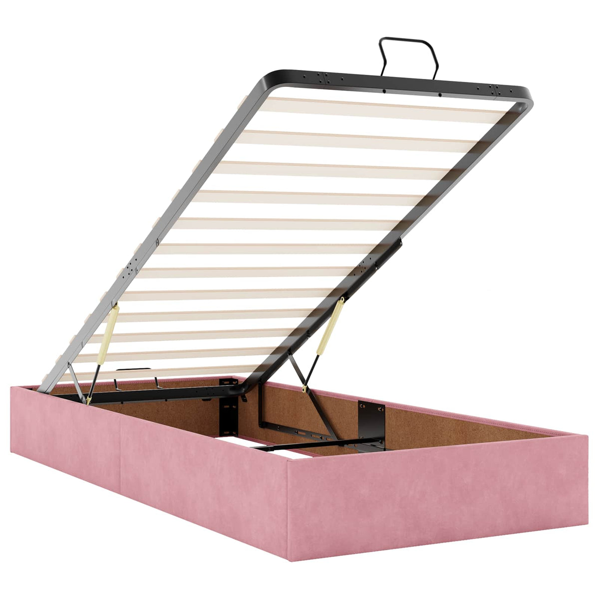 Óriáságy matraccal fejtámlával Rózsaszín 90 x 200 cm Bársony 5