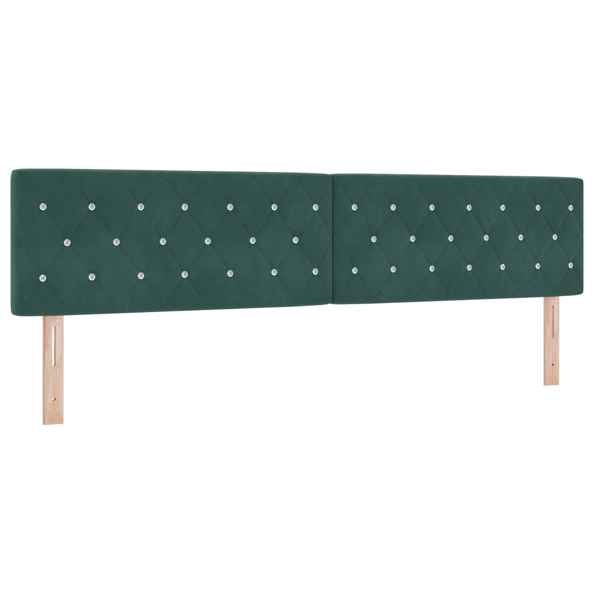 Óriási Ágy Matrac és LED világítással Sötétzöld 200 x 200 cm 5