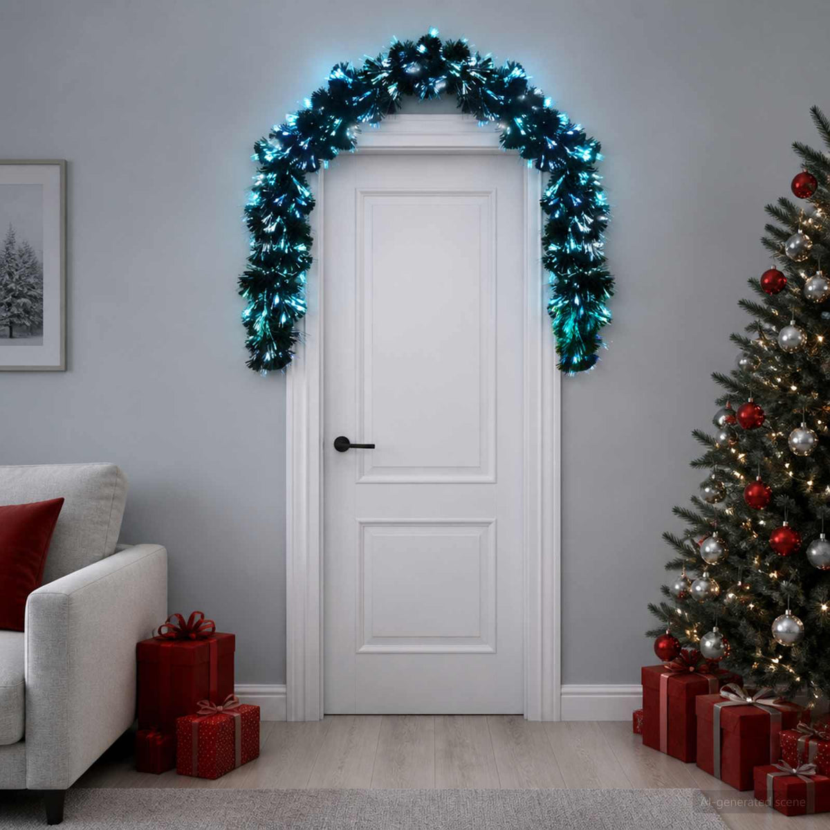Karácsonyi girlanda 48 LED Többszínű PVC