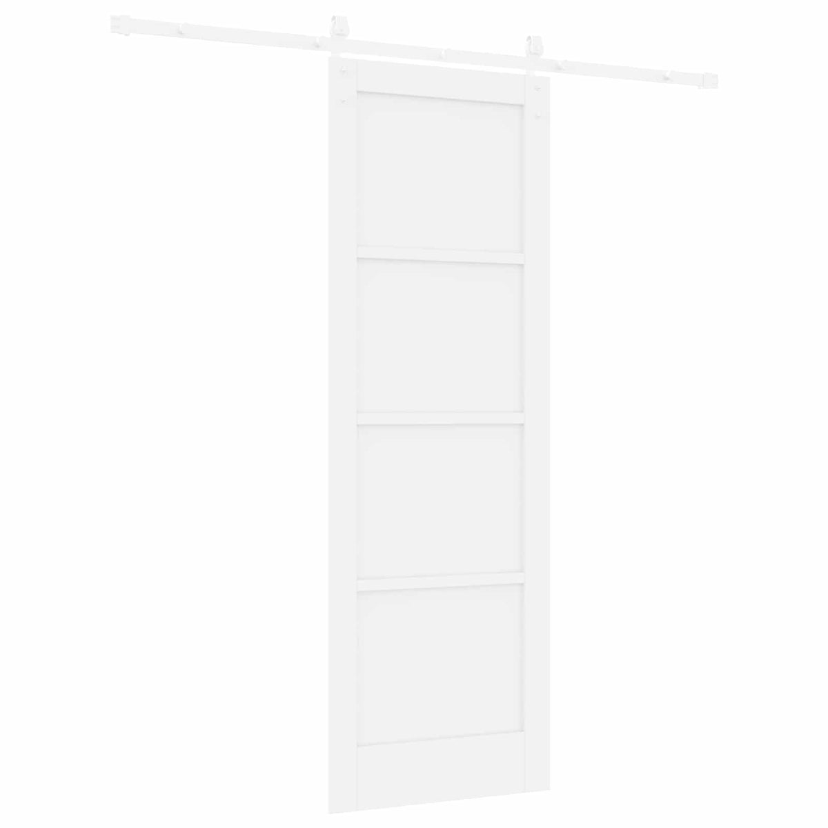 Csúszó ajtó 73,5 x 211 cm Szerelt Fa Fehér 6