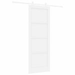 Csúszó ajtó 78 x 211 cm Szerelt Fa Fehér 6