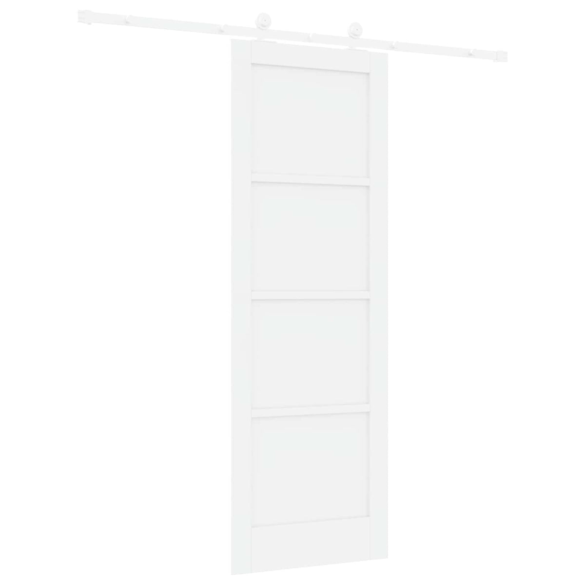 Csúszó ajtó 73,5 x 211 cm Szerelt Fa Fehér 6