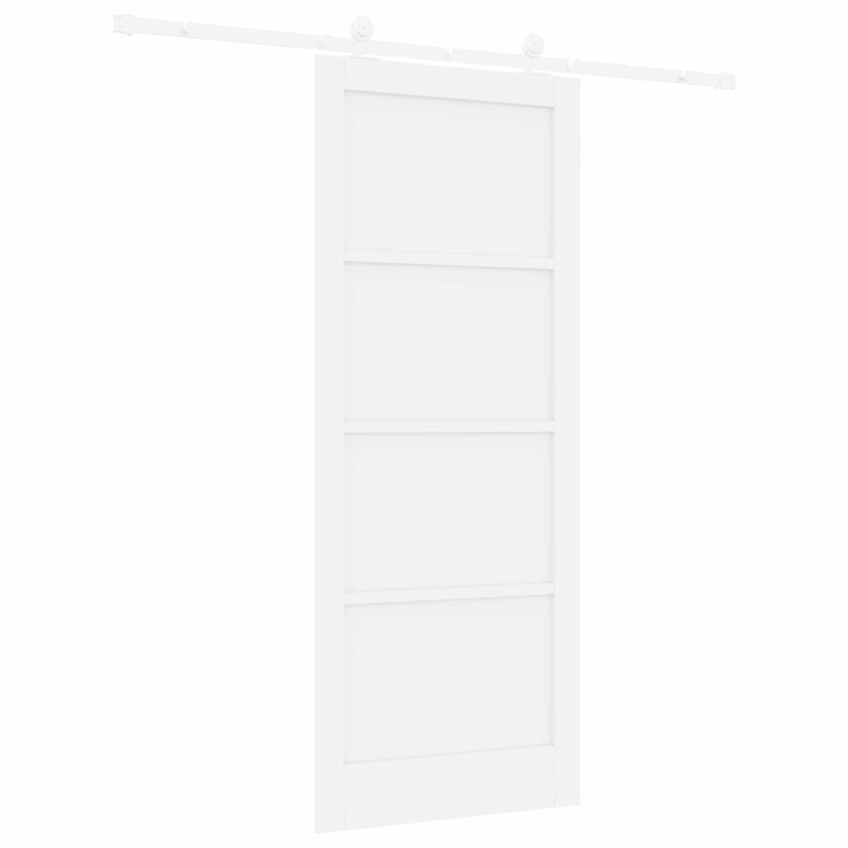Csúszó ajtó 86 x 211 cm Szerelt Fa Fehér 6