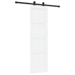 Csúszó ajtó ORKDAL 61 x 198,5 cm Szerelt Fa Fehér és Fekete 6