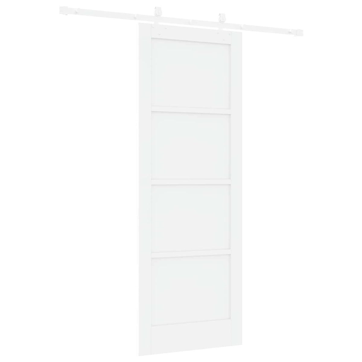 Csúszó ajtó 78 x 211 cm Szerelt Fa Fehér 6