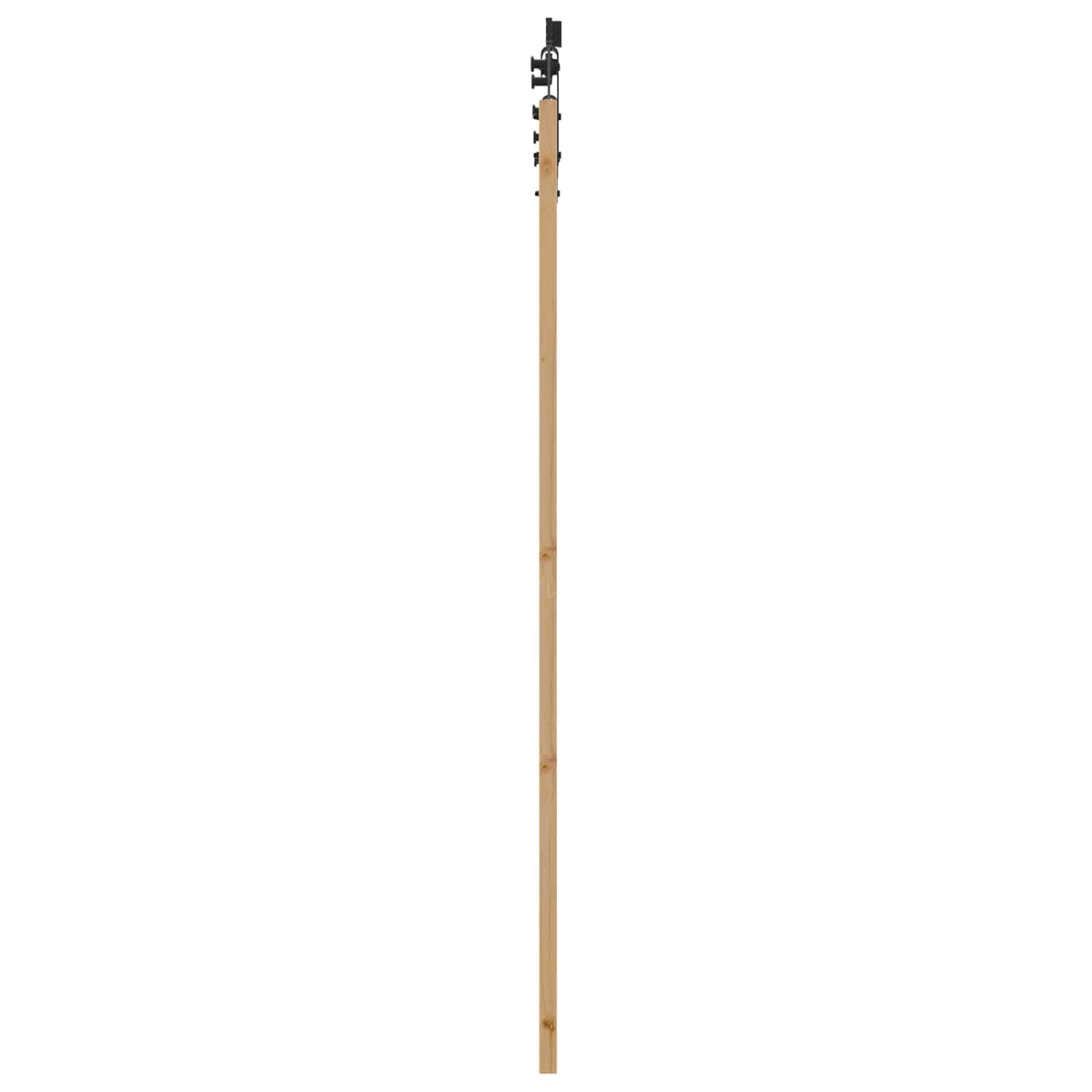 Csúszó ajtó ORKDAL 93 x 211 cm Szerelt Fa Természetes és Fekete 5